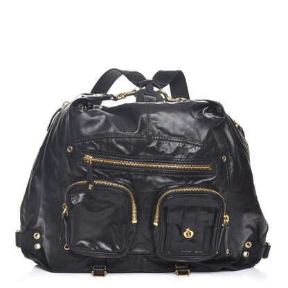 Gucci Lambskin Large Darwin Convertible Backpack Black 1 of 8