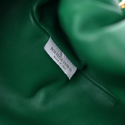 Bottega Veneta Nappa Maxi Intrecciato The Pouch Oversized Clutch Racing Green 8 of 9