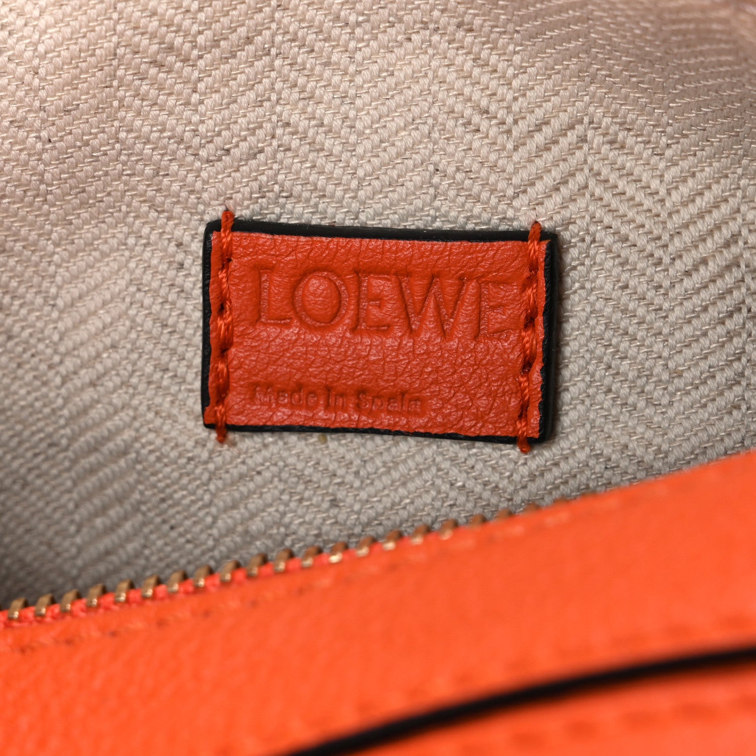 Loewe Calfskin Mini Puzzle Bag Orange 6 of 12