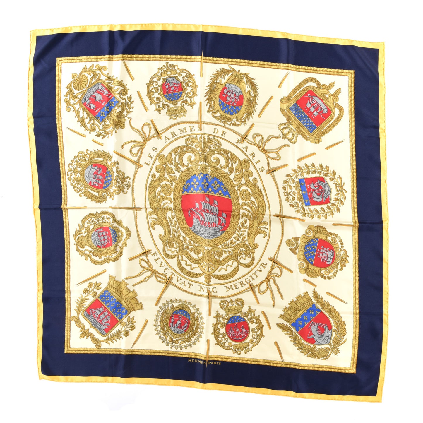 Silk Les Armes De Paris Scarf 90
