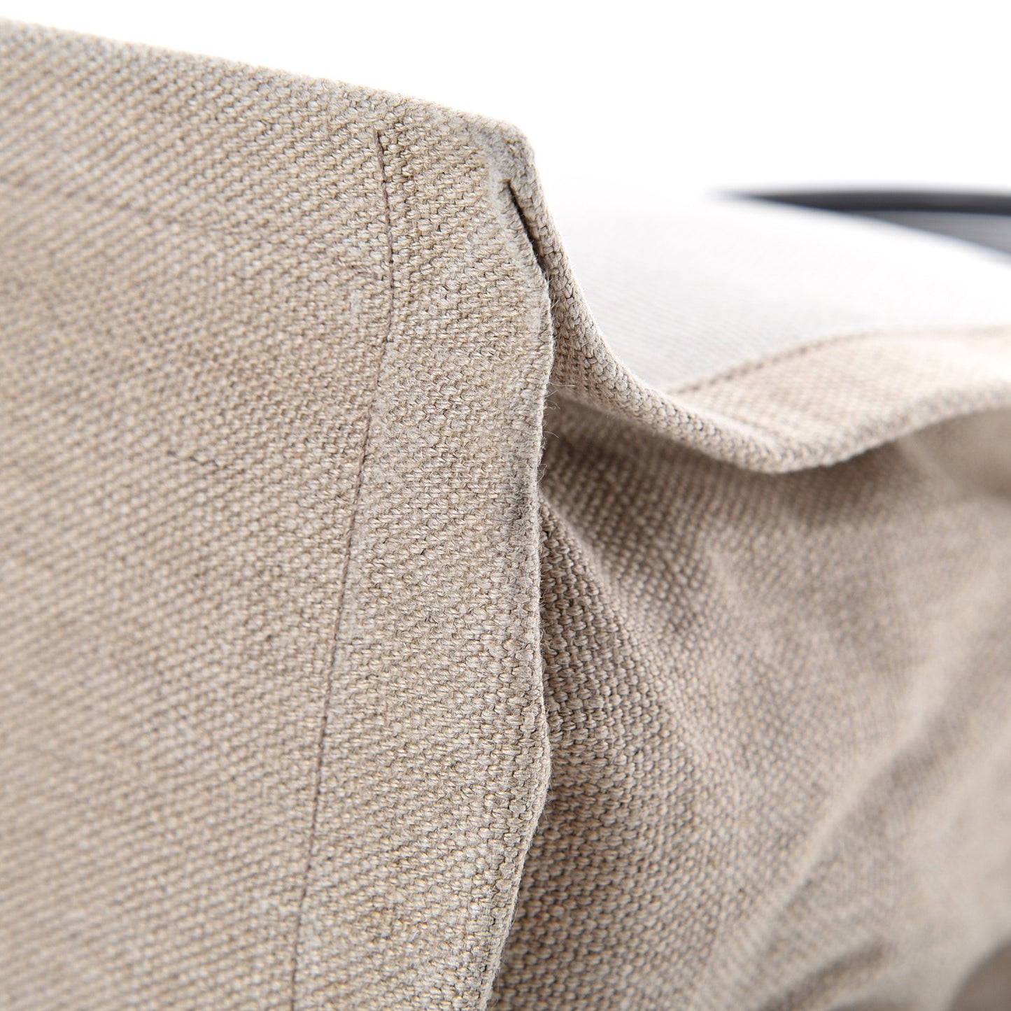 Linen Calfskin Rive Gauche Tote Optic White