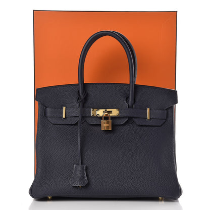 Hermes Togo Birkin 30 Bleu Nuit 34 of 34