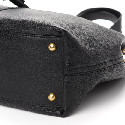 Saint Laurent Calfskin Reversible Double Sac Y Tote Black Brown 9 of 11