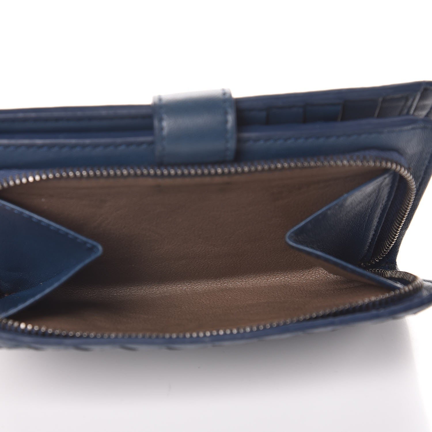 Bottega Veneta Nappa Intrecciato Continental Wallet Baltic Blue 6 of 10