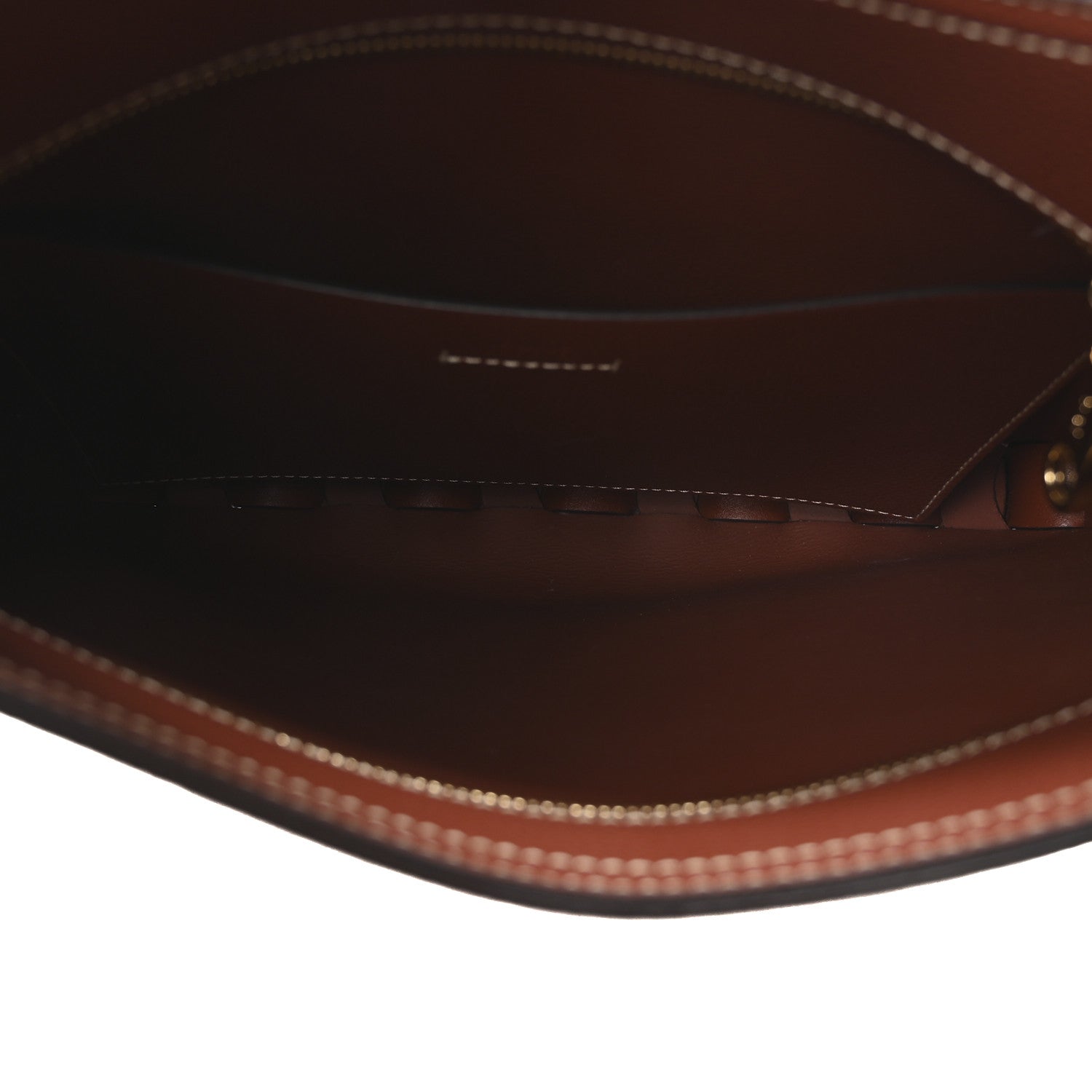 Chloe Small Grain Smooth Calfskin Medium Darryl Hobo Sepia Brown 5 of 9