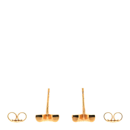 Louis Vuitton Brass Essential V Stud Earrings Gold 3 of 4