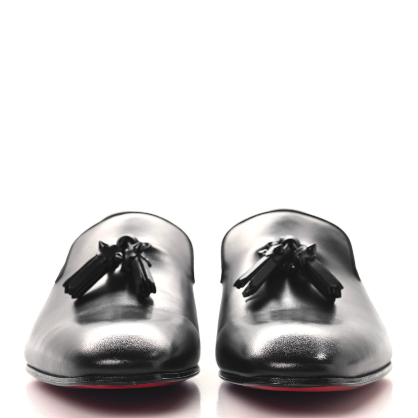 Calfskin Tassel Dandelion Mens Dandelion Flat Loafers 42 Black