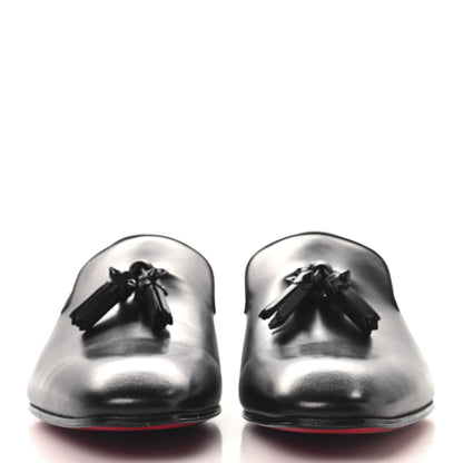 Christian Louboutin Calfskin Tassel Dandelion Mens Dandelion Flat Loafers 42 Black 3 of 9