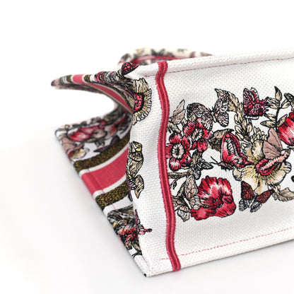 Christian Dior Canvas Embroidered Medium Butterfly Print Book Tote Multicolor 8 of 9