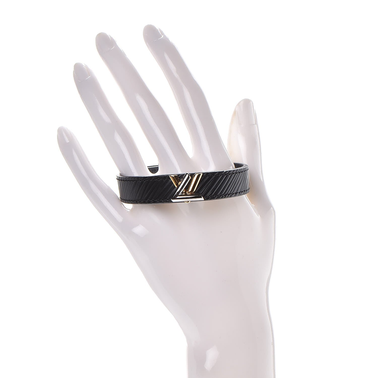 Louis Vuitton Epi Twist It Bracelet 19 Black 2 of 6