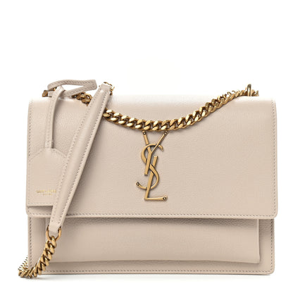 Saint Laurent Grained Calfskin Medium Monogram Sunset Nude 1 of 8