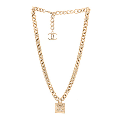 Chanel Metal Crystal CC Choker Gold 3 of 5