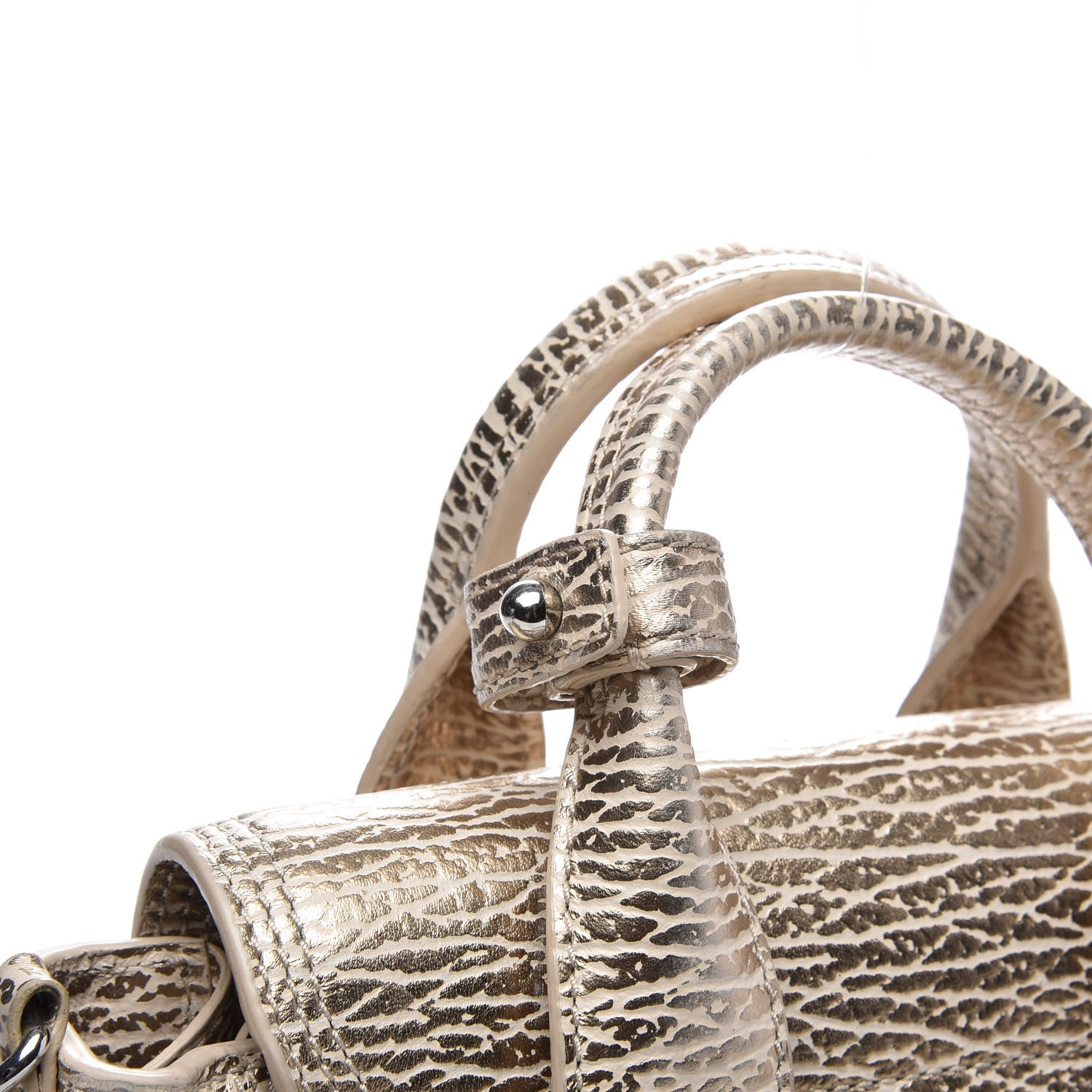 3.1 Phillip Lim 3.1 Textured Calfskin Mini Pashli Satchel Nude Platinum 7 of 10