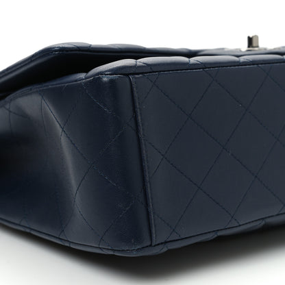 Chanel Lambskin Quilted Maxi Double Flap Dark Blue 9 of 11