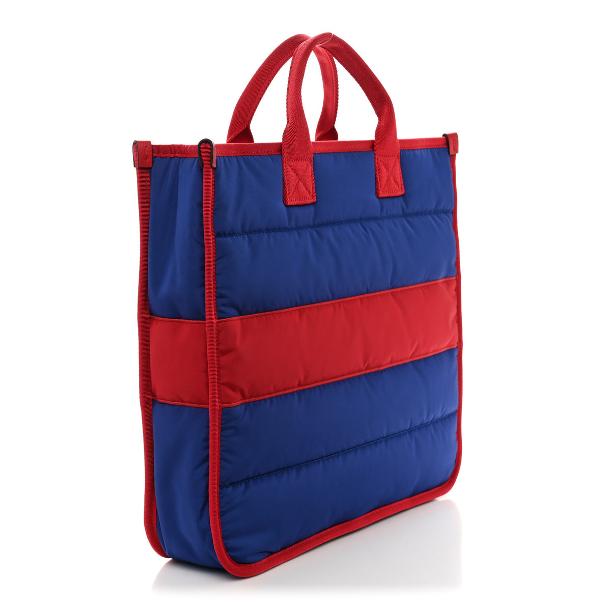 Gucci Nylon Embroidered Childrens Tote Red Blue 3 of 10