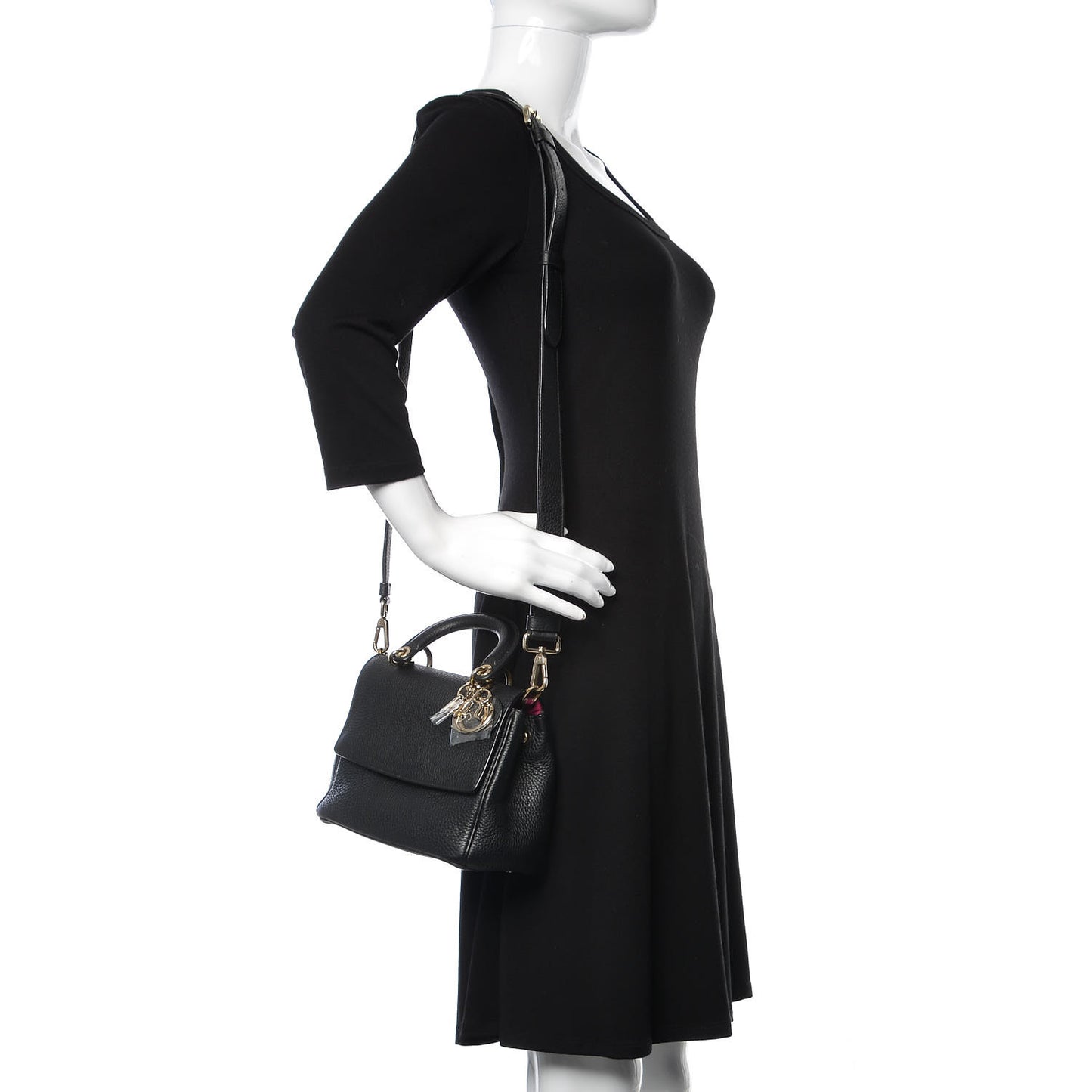 Bullcalf Mini Be Dior Flap Black Rose Indien