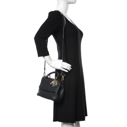 Christian Dior Bullcalf Mini Be Dior Flap Black Rose Indien 2 of 11