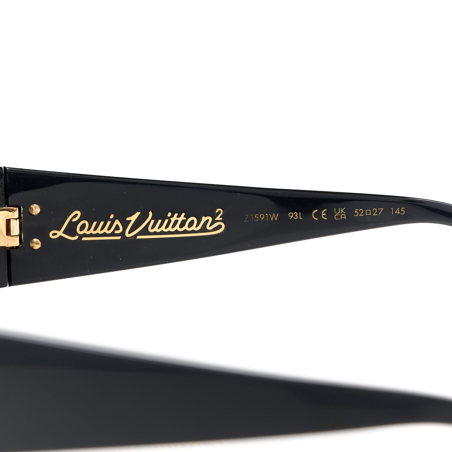 Louis Vuitton X NIGO Acetate 1.1 Zillionaires Sunglasses Z1591W Black 6 of 8