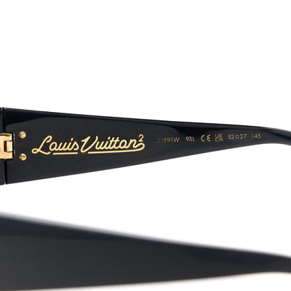 Louis Vuitton X NIGO Acetate 1.1 Zillionaires Sunglasses Z1591W Black 6 of 8