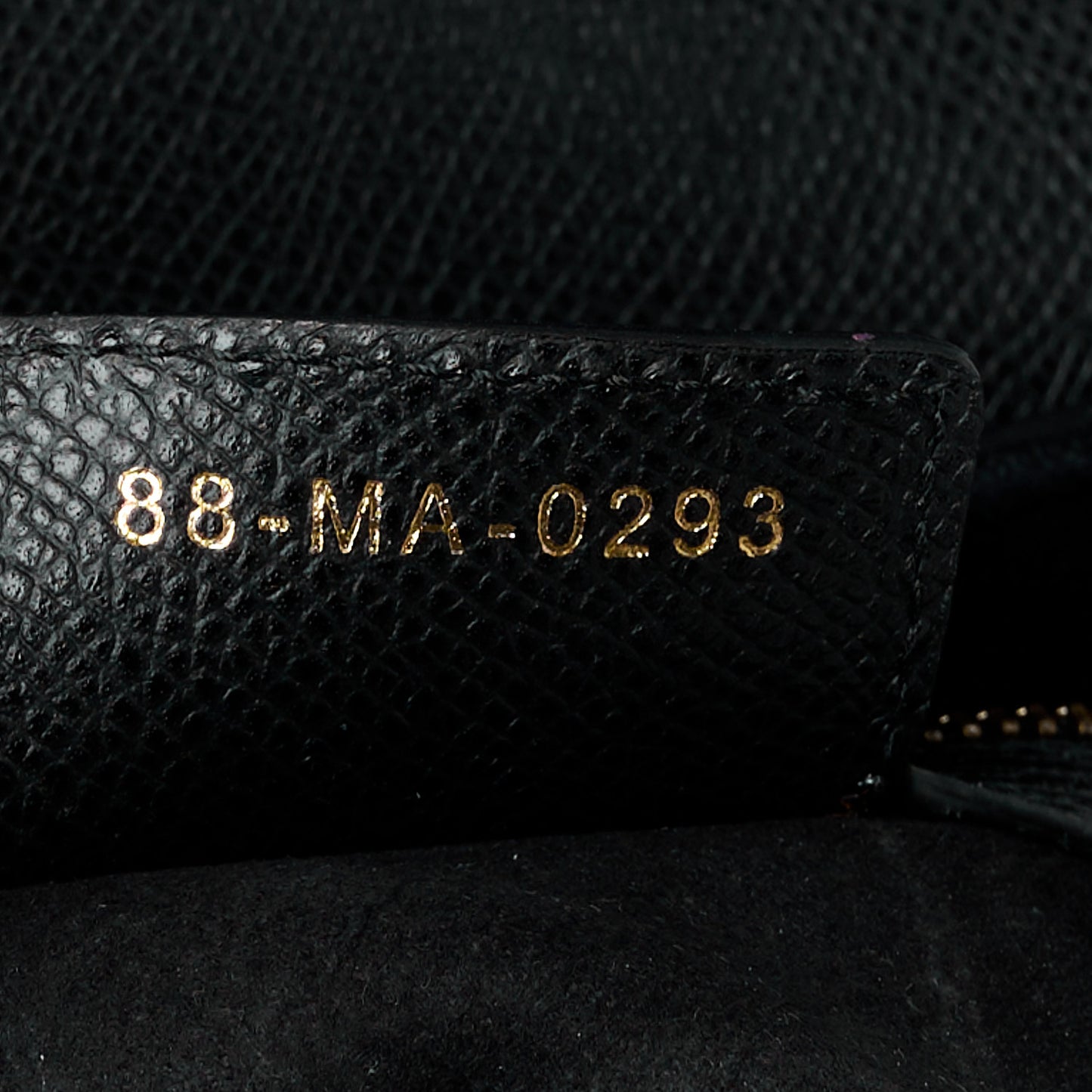 Grained Calfskin Saddle Bag With Strap Black
