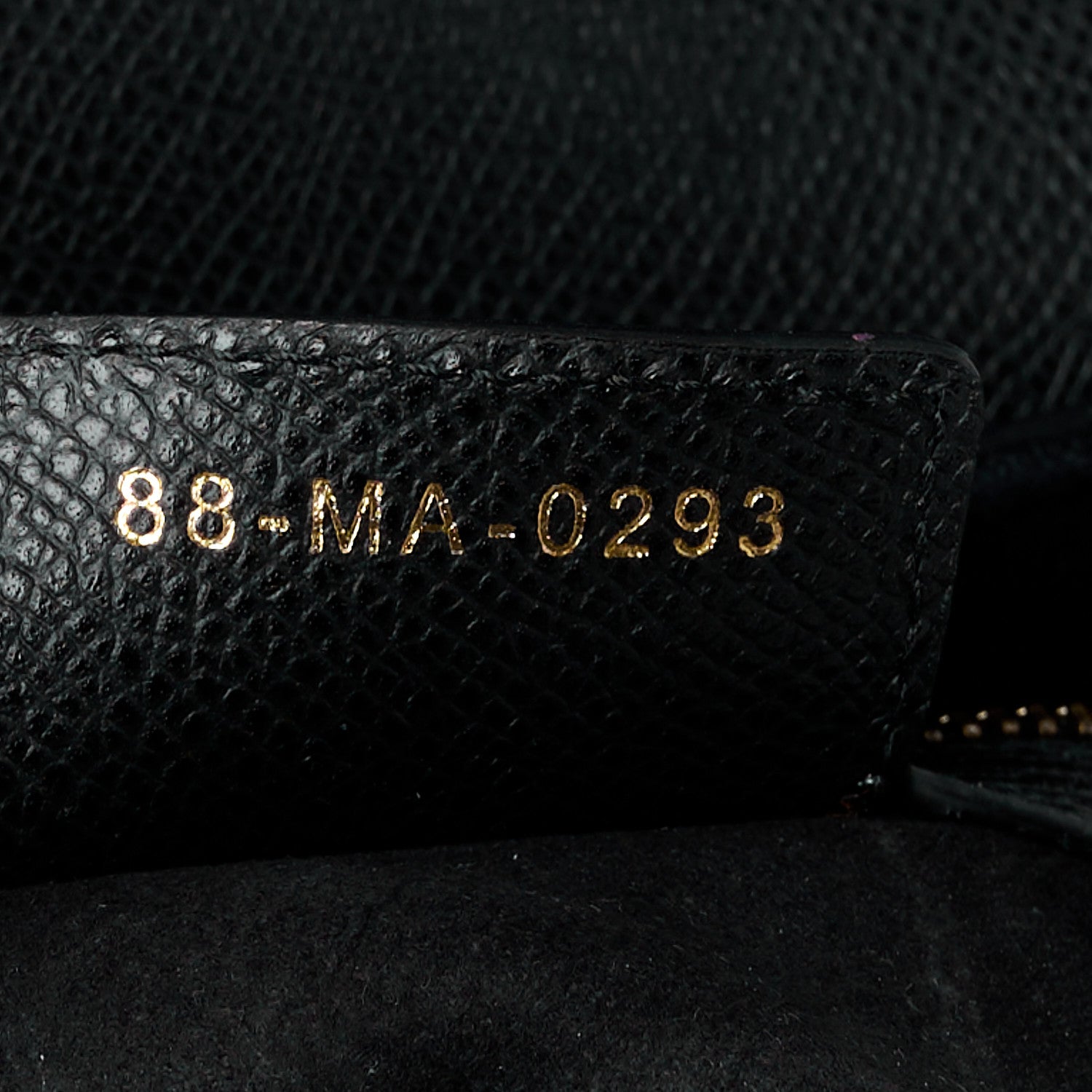 Christian Dior Grained Calfskin Saddle Bag With Strap Black 7 of 16