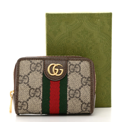 Gucci GG Supreme Monogram Web Ophidia Playing Card Case Beige New Acero 8 of 8