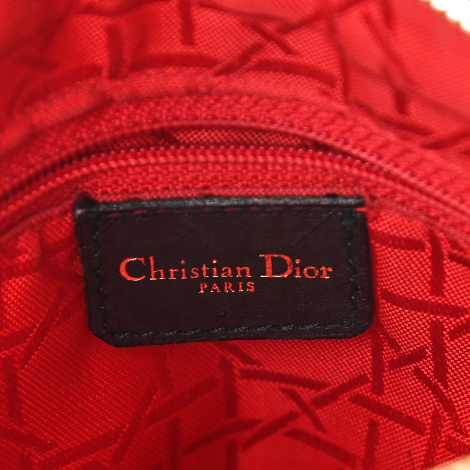 Christian Dior Lambskin Cannage Medium Lady Dior Black 6 of 14