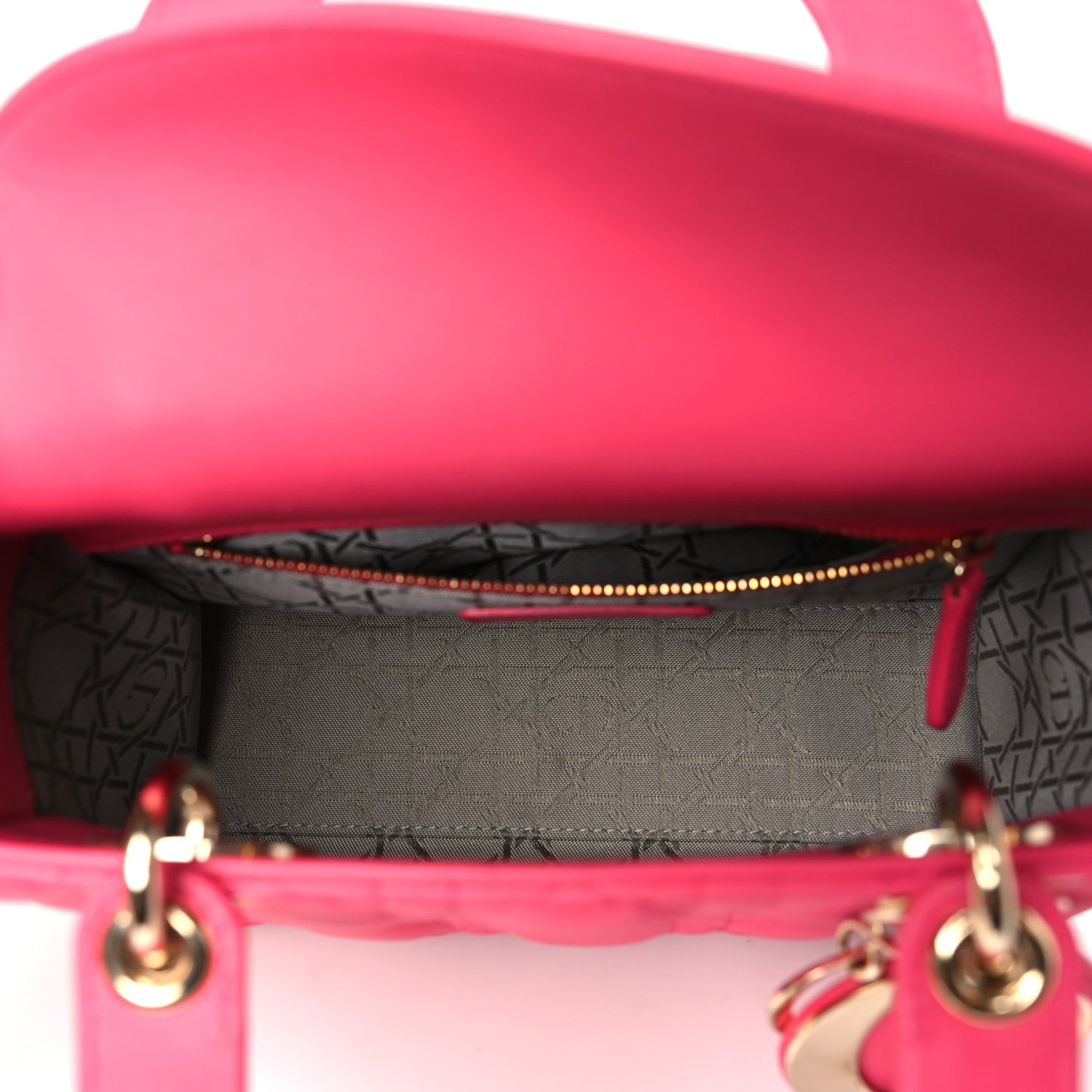 Lambskin Cannage Small My ABCDior Lady Dior Fraise