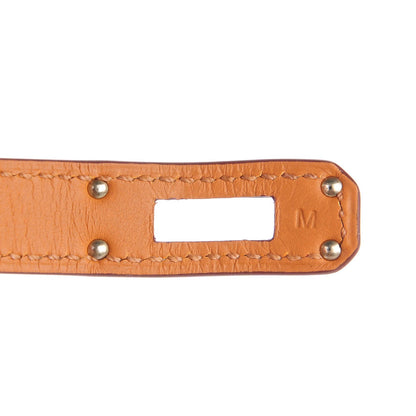 Hermes Barenia Kelly Double Tour Bracelet M Fauve 4 of 6