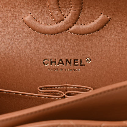 Chanel Lambskin Quilted Medium Double Flap Brown 6 of 10