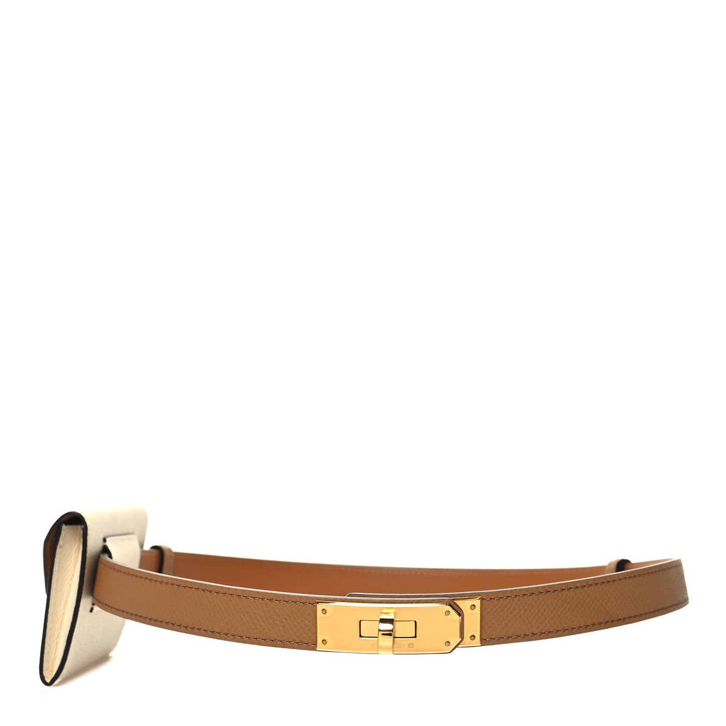 Epsom Kelly Pocket Belt Biscuit Nata