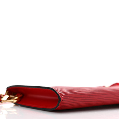 Louis Vuitton Epi Pochette Accessories 24 Castillan Red 7 of 8