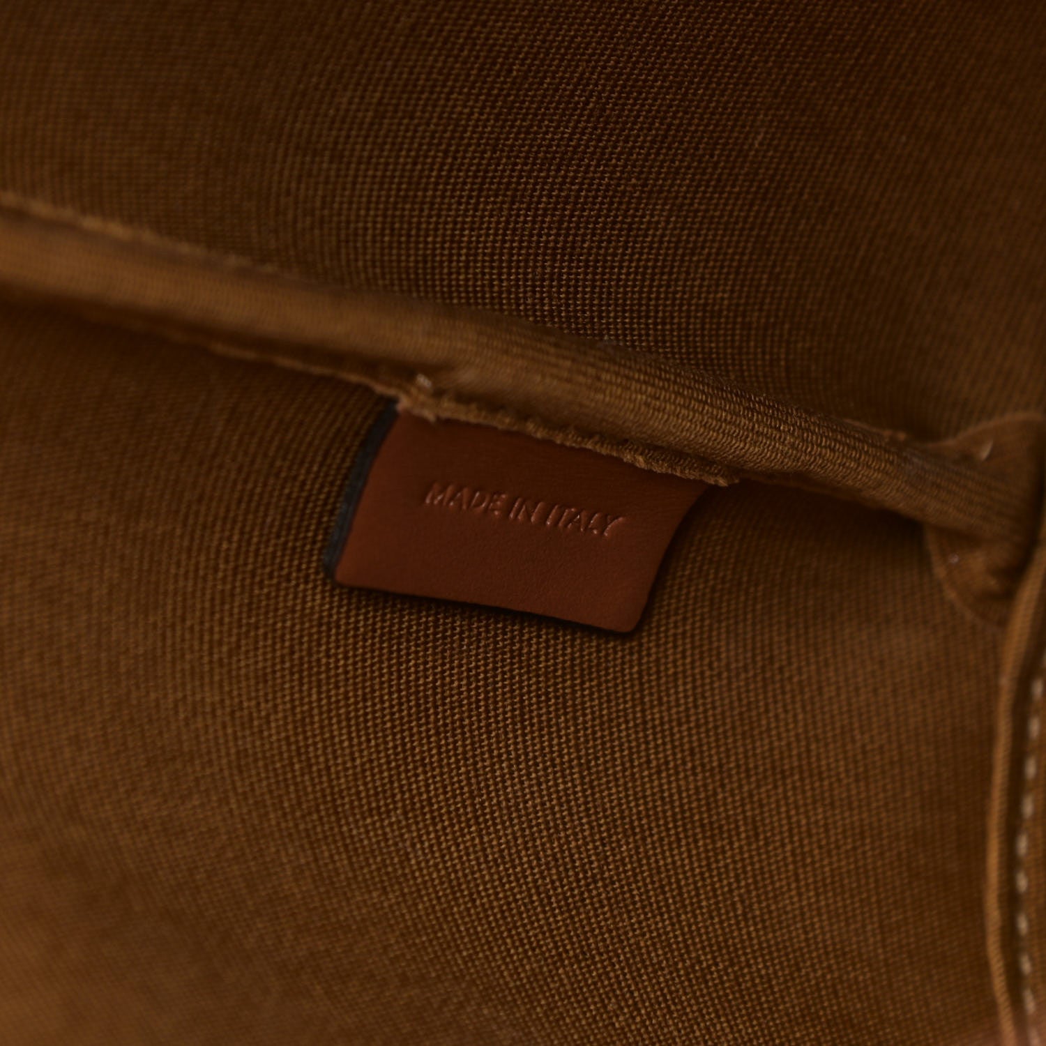 Celine Triomphe Canvas Calfskin Small Bucket Bag Tan 6 of 13
