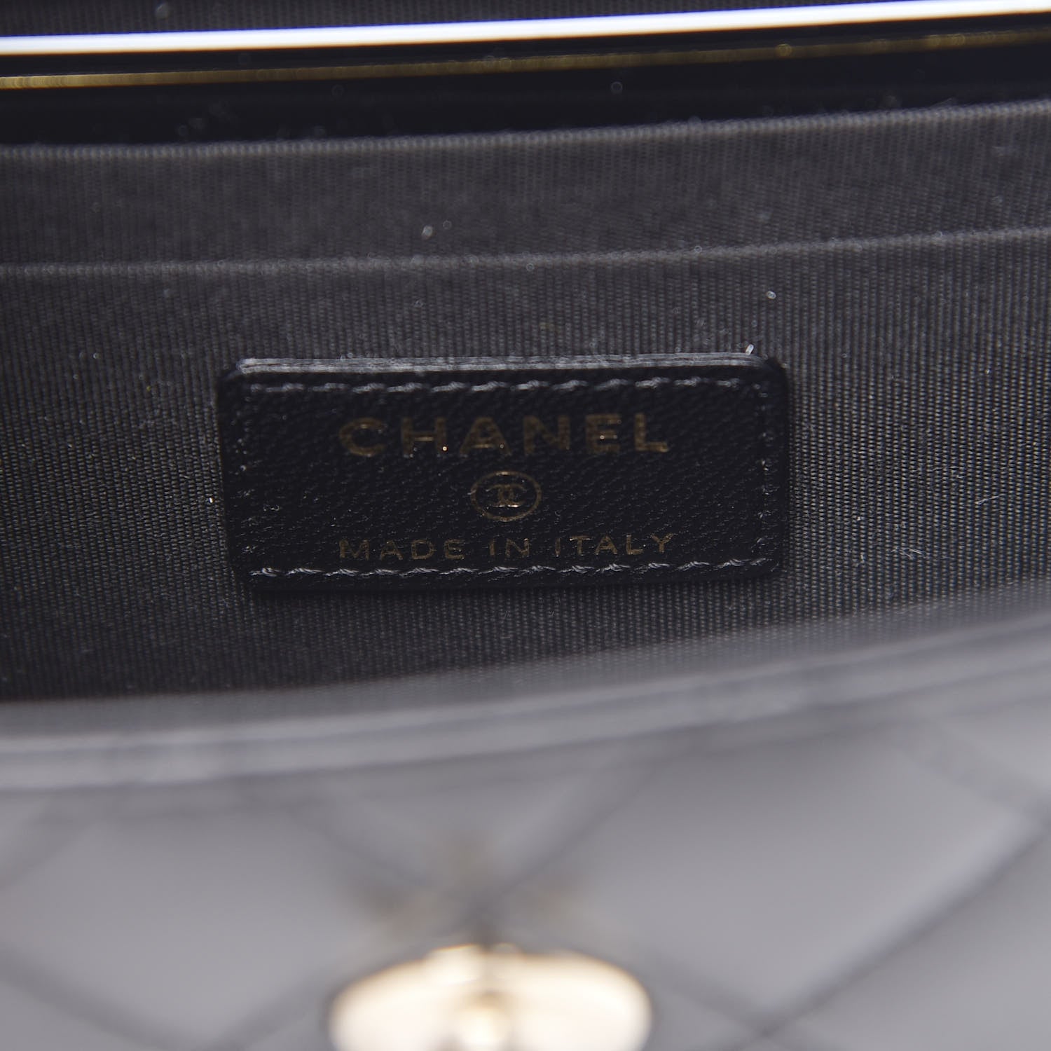 Chanel Lambskin Quilted Mini Trendy CC Chain Wallet Black 6 of 9