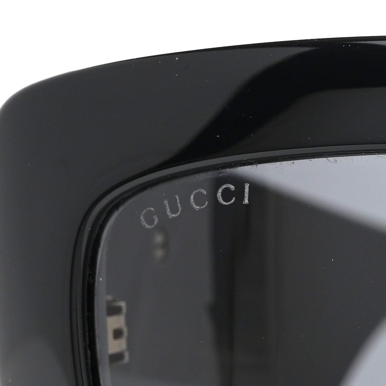 Gucci Oversized Rectangular Acetate Frame GG Marmont Logo Sunglasses GG0811S Black 7 of 7
