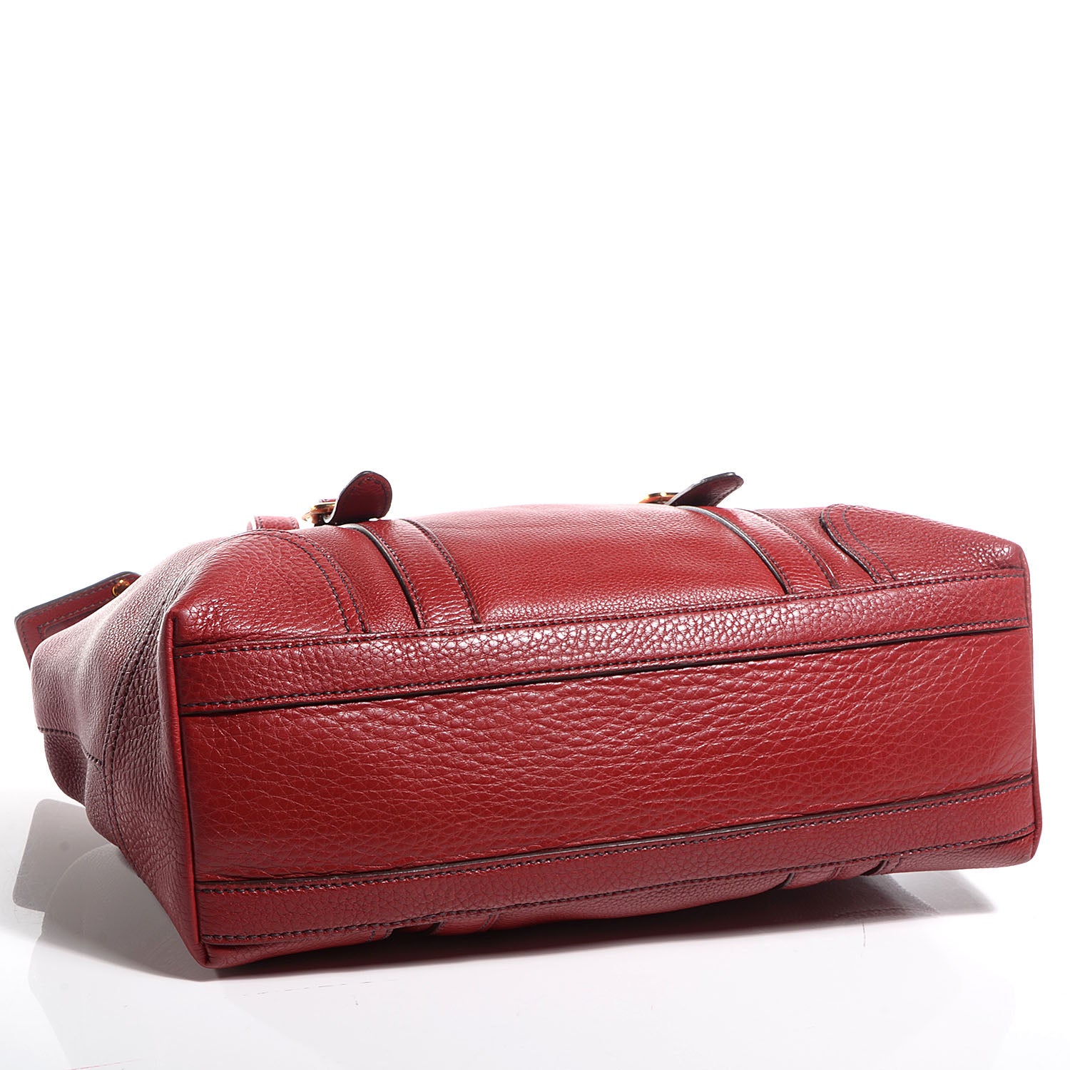 Prada Vitello Daino Shoulder Bag Rubino 4 of 11