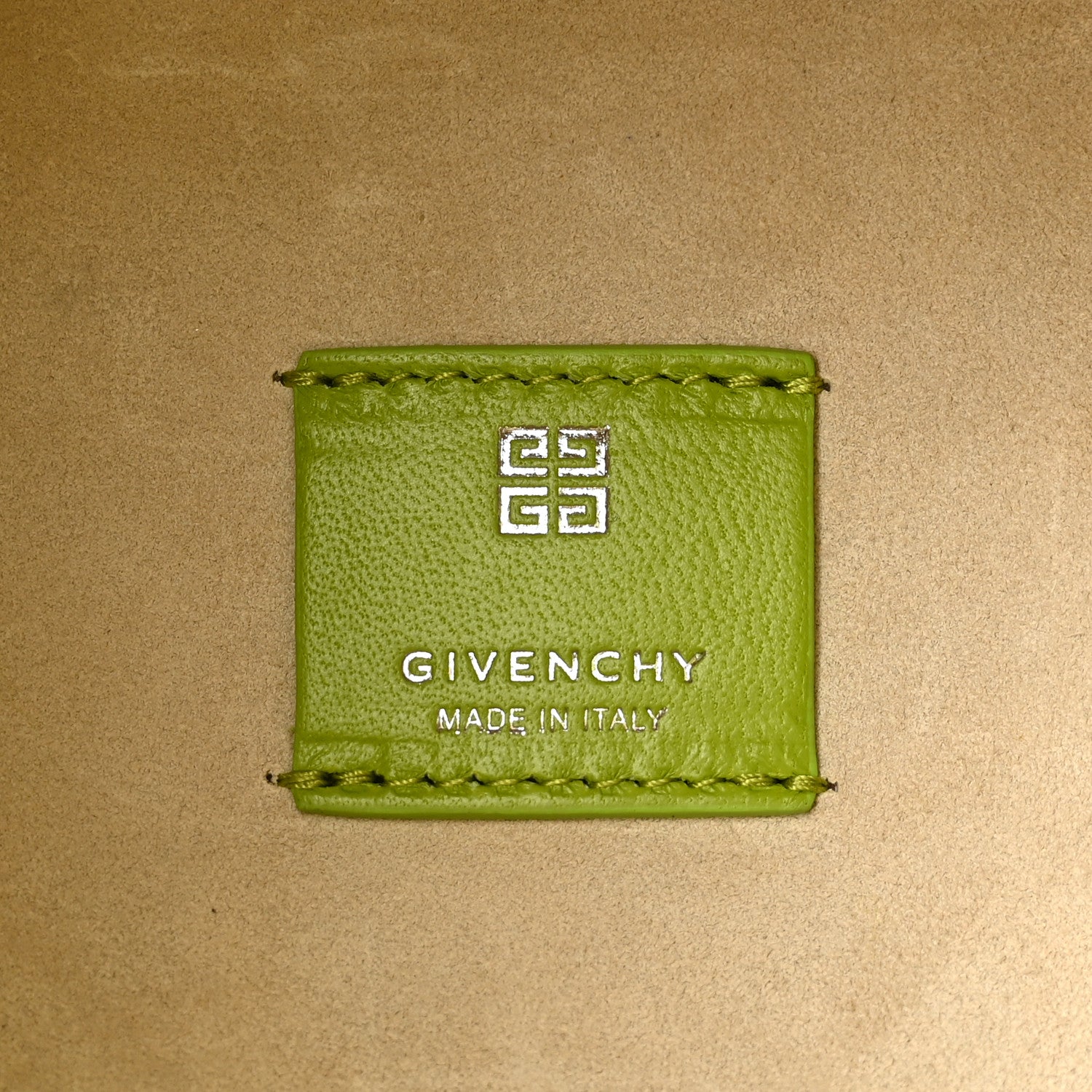 Givenchy Shearling Crocodile Embossed Calfskin Mini G-Hobo Citrus Green 6 of 9