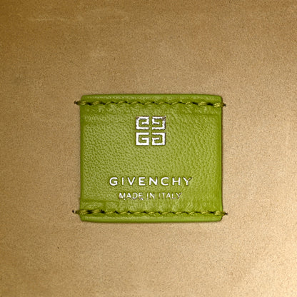 Givenchy Shearling Crocodile Embossed Calfskin Mini G-Hobo Citrus Green 6 of 9