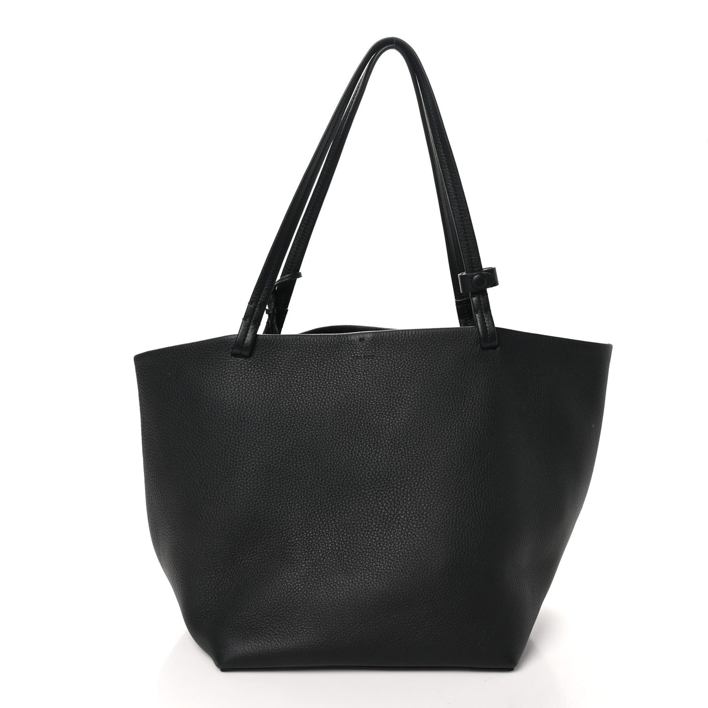 Grained Calfskin Park Tote Three Black