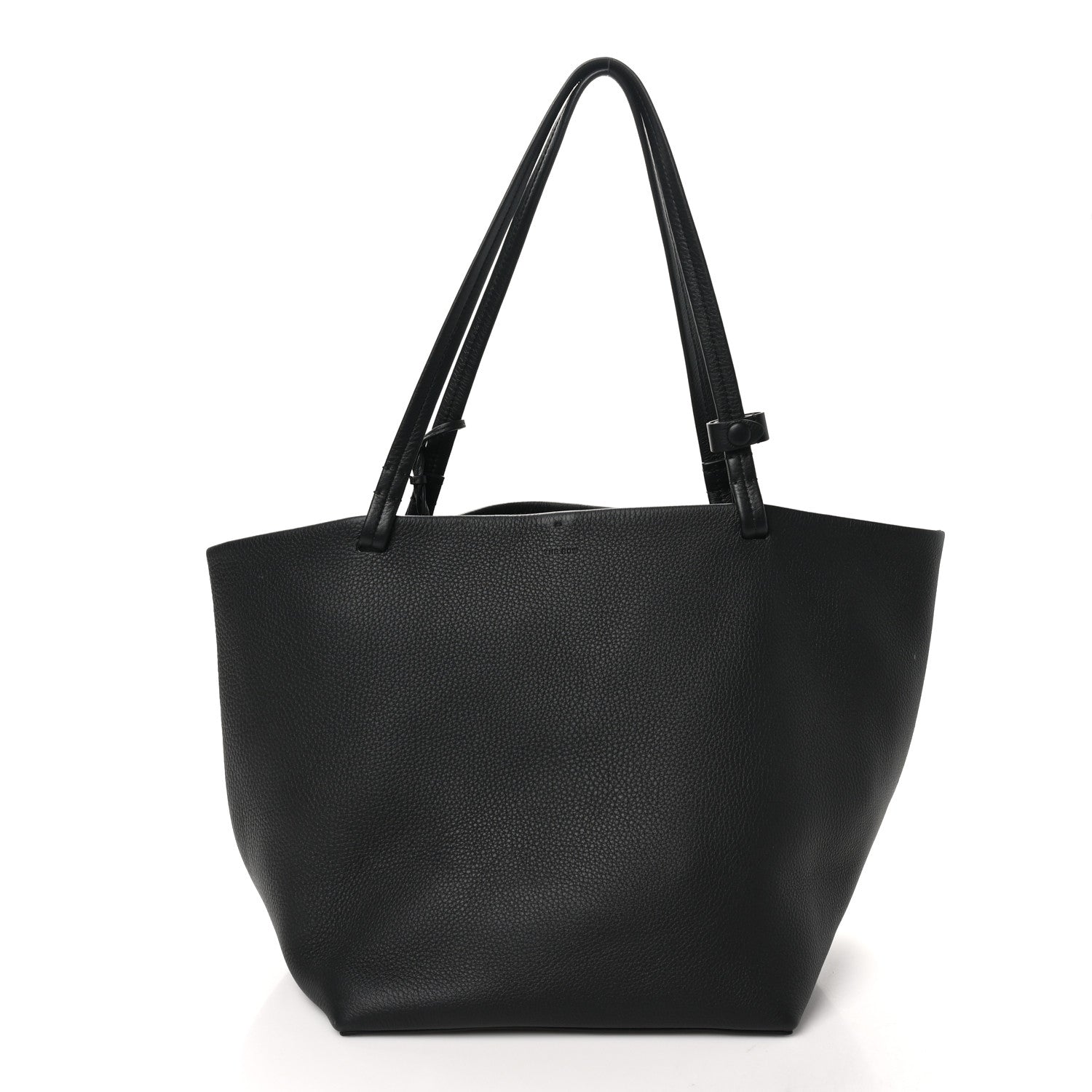 The Row Grained Calfskin Park Tote Three Black 1 of 10