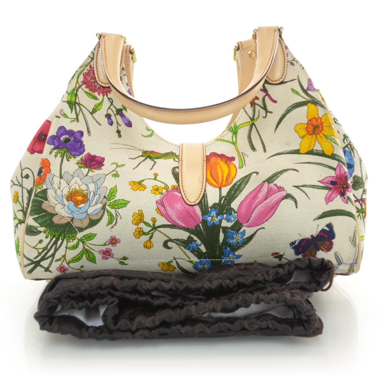 Gucci Canvas Flora Floral Bardot 3 of 8