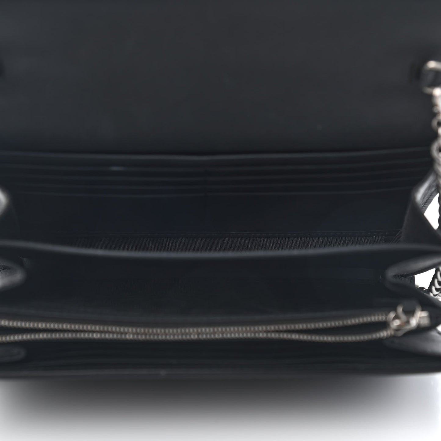 Suede Mini Dionysus Chain Wallet Black