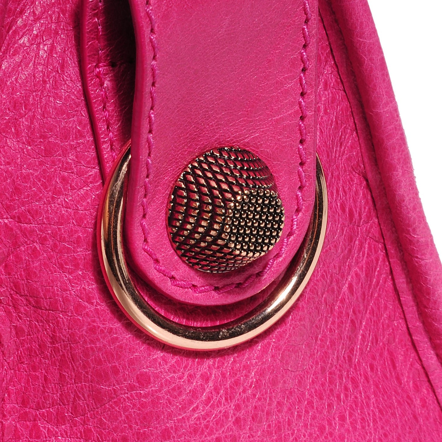 Agneau Giant 21 Rose Gold Hardware City Cyclamen Fucsia