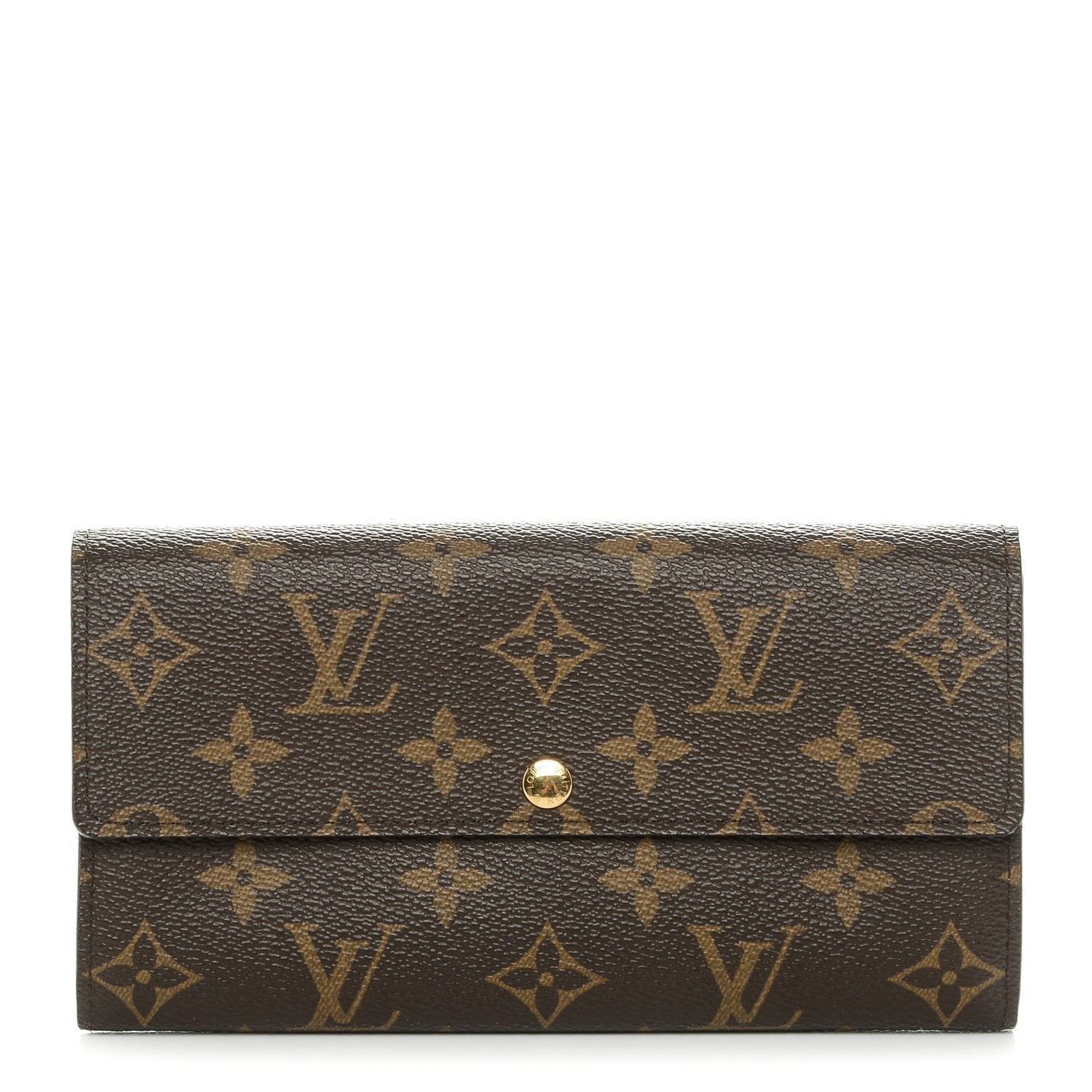 Louis Vuitton Monogram Fleuri Sarah Wallet Violet 1 of 6