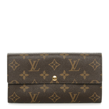 Louis Vuitton Monogram Fleuri Sarah Wallet Violet 1 of 6