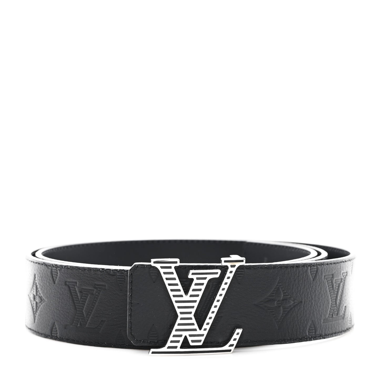 Monogram Shadow 40mm LV Shadow Reversible Belt 110 44 Black
