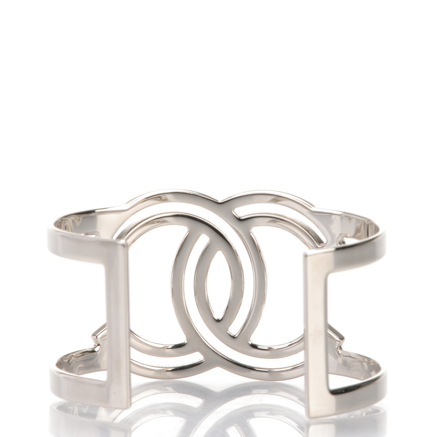 Crystal CC Cuff Silver