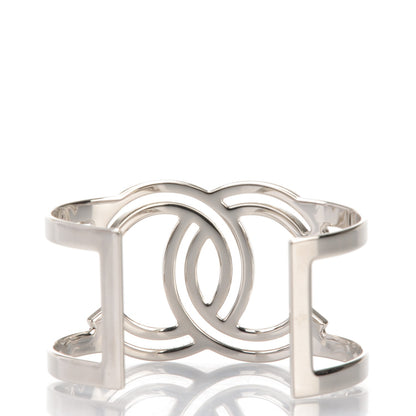 Chanel Crystal CC Cuff Silver 3 of 4