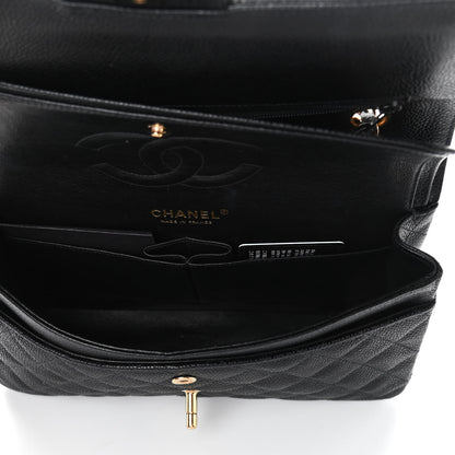 Chanel Caviar Quilted Medium Double Flap Black 5 of 10