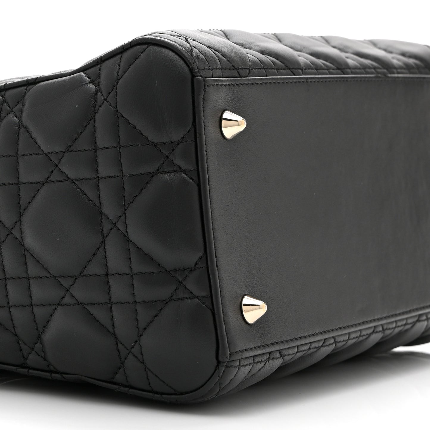 Lambskin Cannage Medium Lady Dior Black
